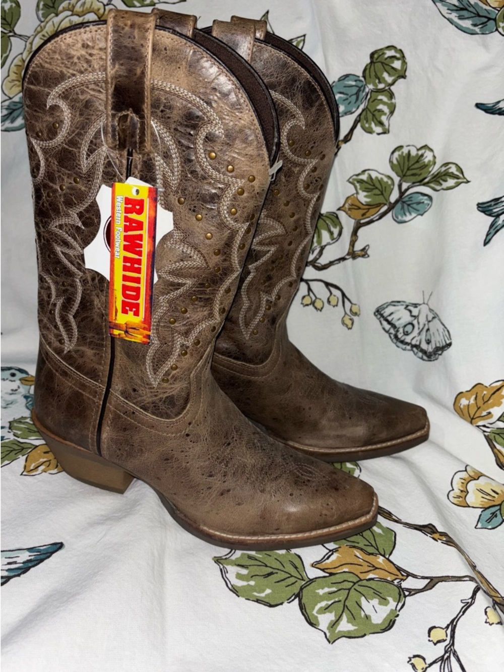 Brown Western Heeled Boots